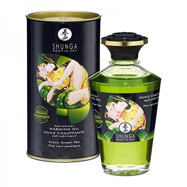 Huile chauffante aphrodisiaque - Thé vert